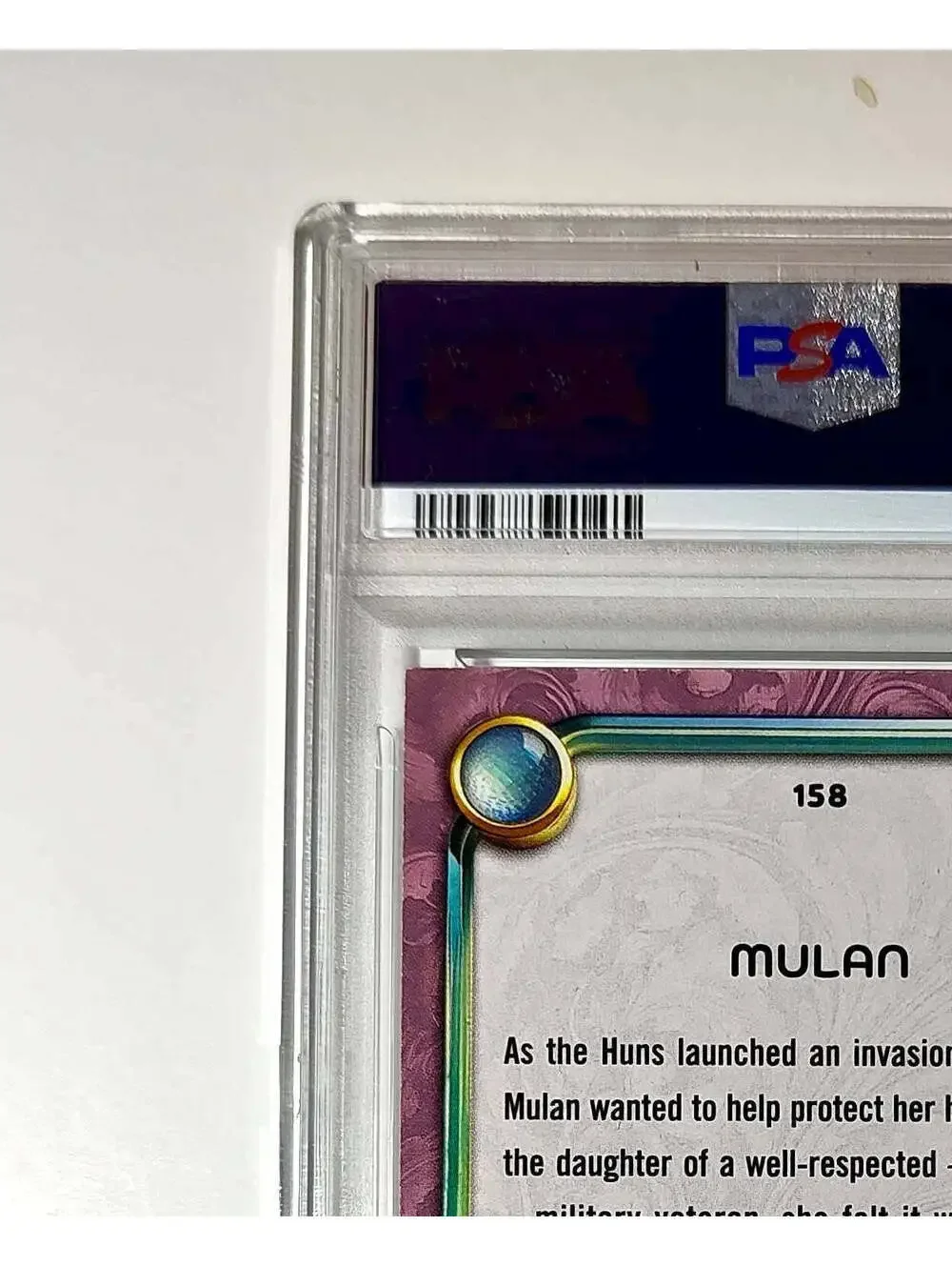 Mulan 2025 Topps Disney Cartoon Princess #158 Card Mulan PSA 9